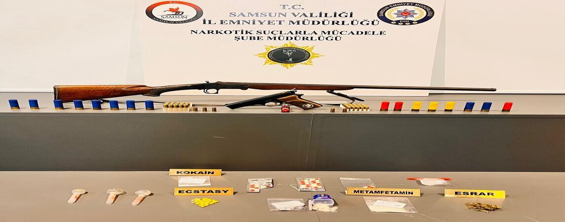 Samsun'da Uyuşturucu ve Silah Baskını 