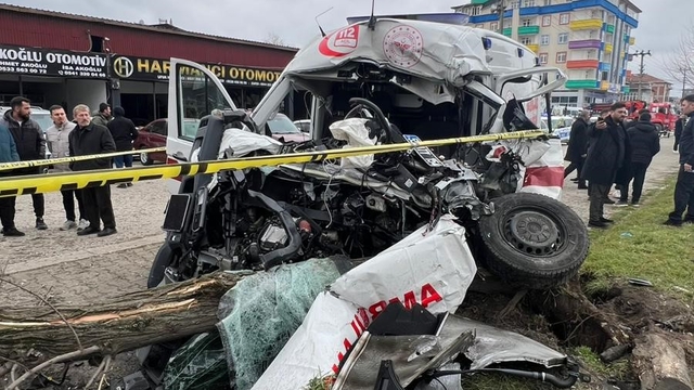 Samsun’da Vaka'ya Giden Ambulans Kaza Yaptı