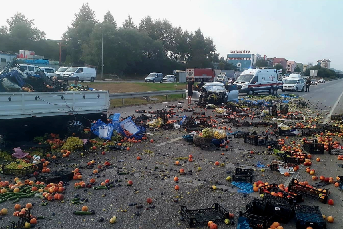 İlkadım İlçesinde Trafik Kazası 