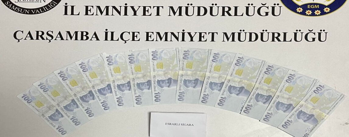 Çarşamba da Sahte Para Operasyonu 