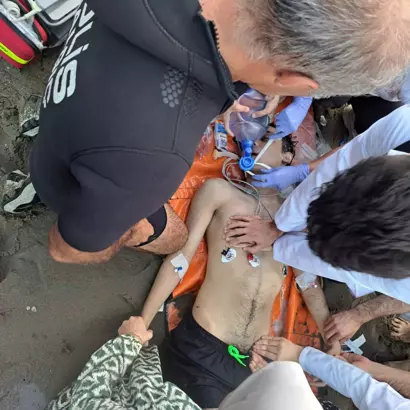 Samsun'a Gelen Aile Boğulma Tehlikesi Geçirdi