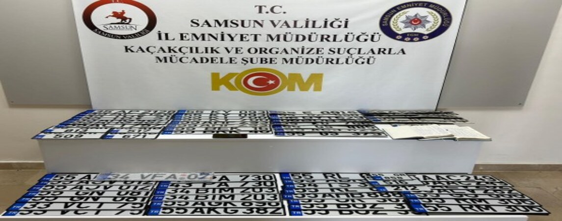 Samsun'da Sahte Plaka Operasyonu  