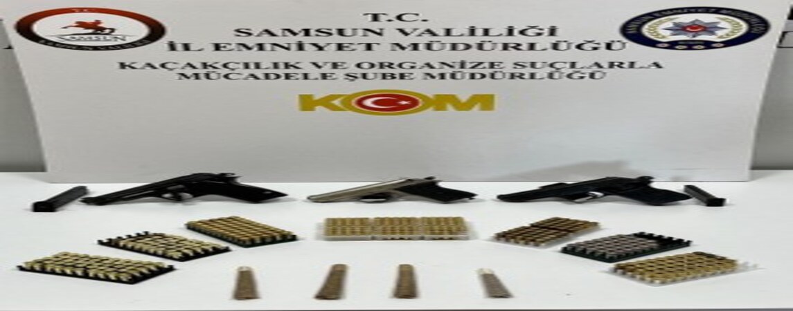 Samsun da Silah Ticaretine Yönelik Operasyon 