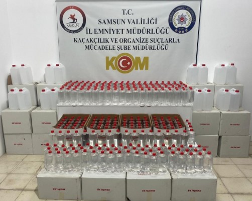 Samsun da Etil Alkol Ele Geçirildi 