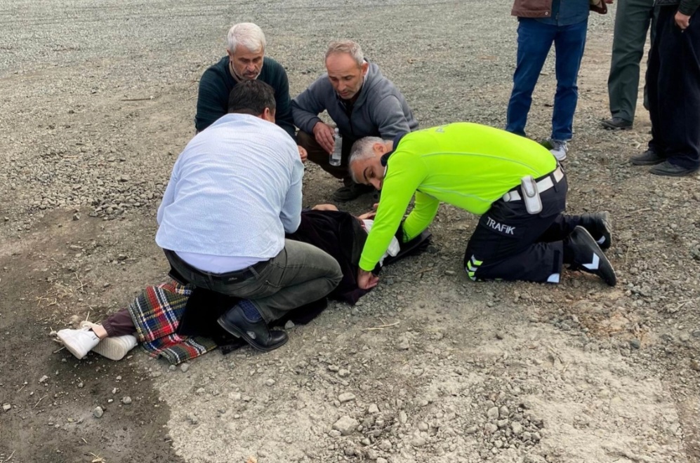 Trafik Polisi Hayat Kurtardı 