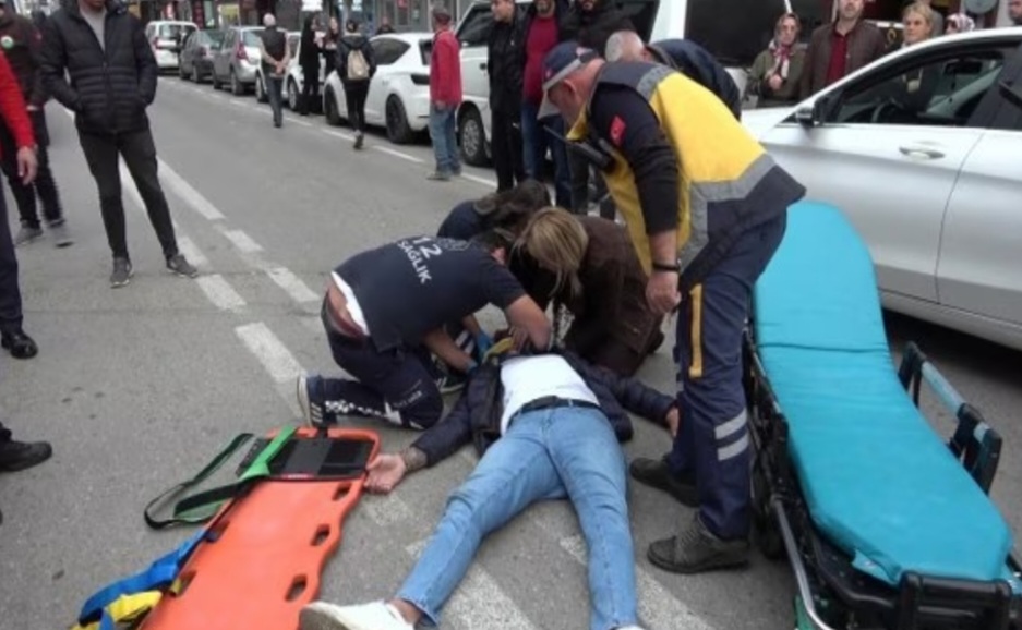 Motosiklet Sürücüsü Metrelerce Sürüklendi 