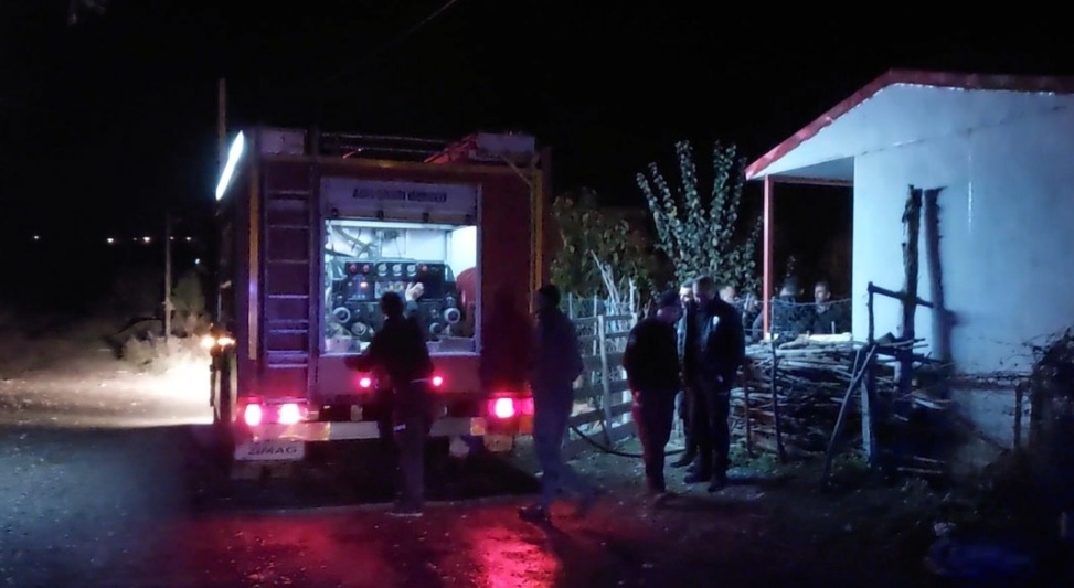 Bafra da Korkutan Yangın 