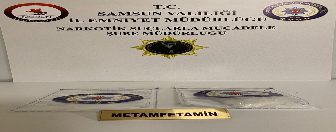 Havza da Araçta Uyuşturucu Ele Geçirildi 
