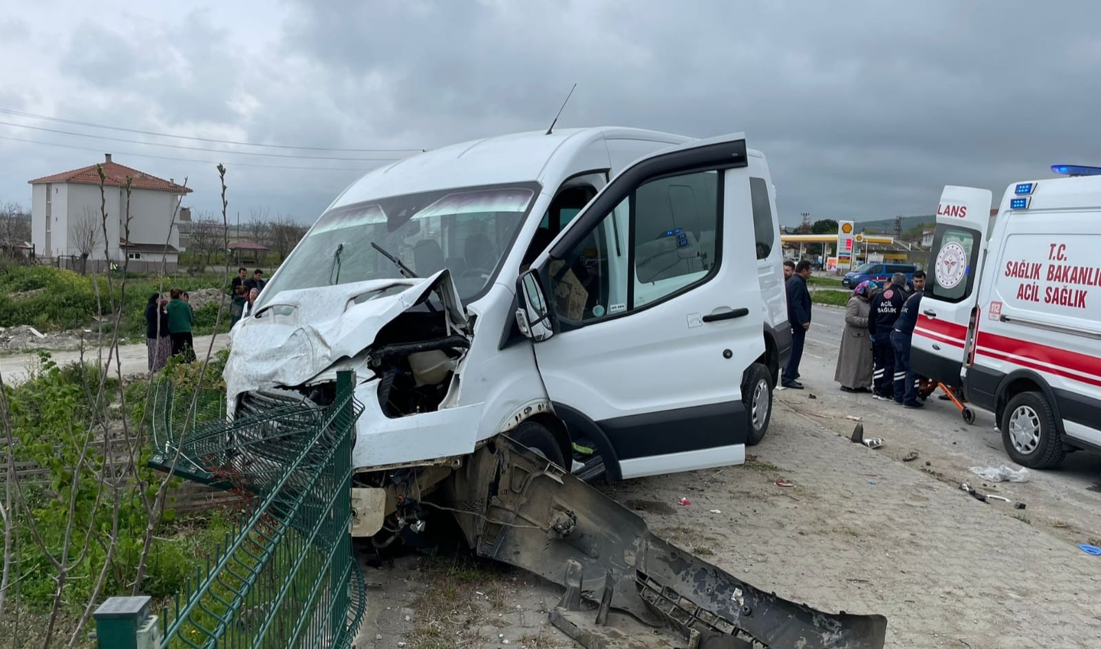 Alaçam da Korkunç Trafik Kazası 