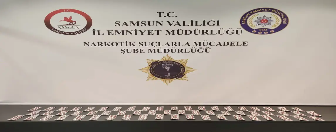 Samsun da Sentetik Ecza Ele Geçirildi