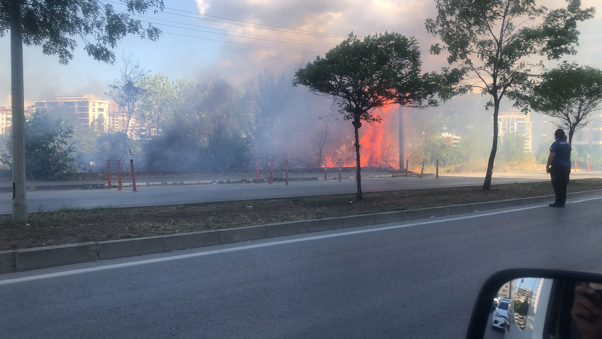 İlkadım da Korkutan Yangın 