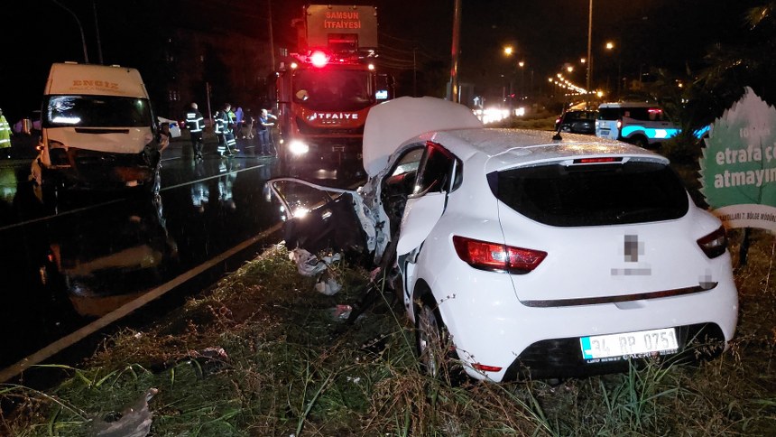 Atakum da Trafik Kazası 