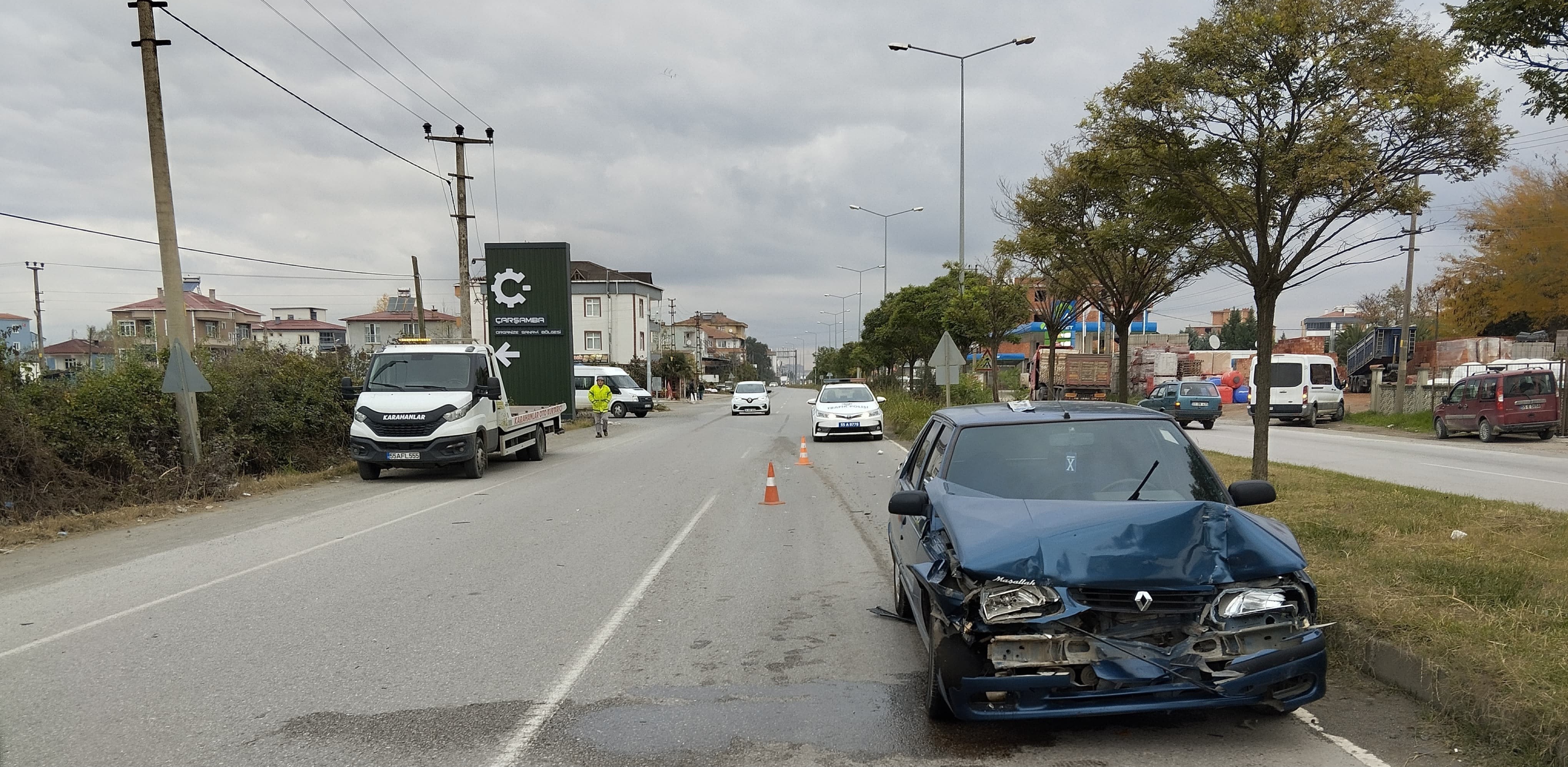 Çarşamba'da Trafik Kazası 