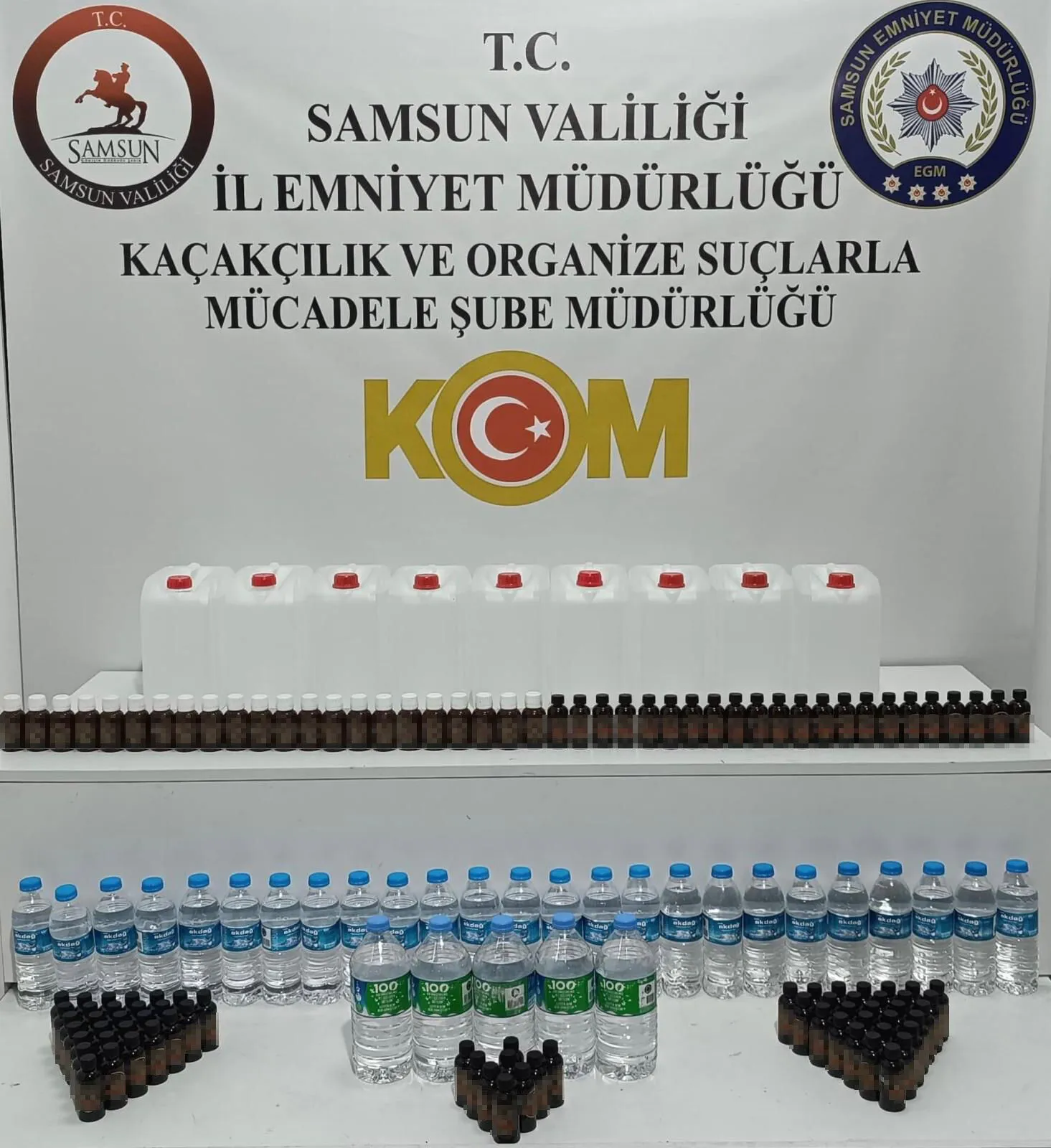 Samsun'da Sahte İçki Operasyonu