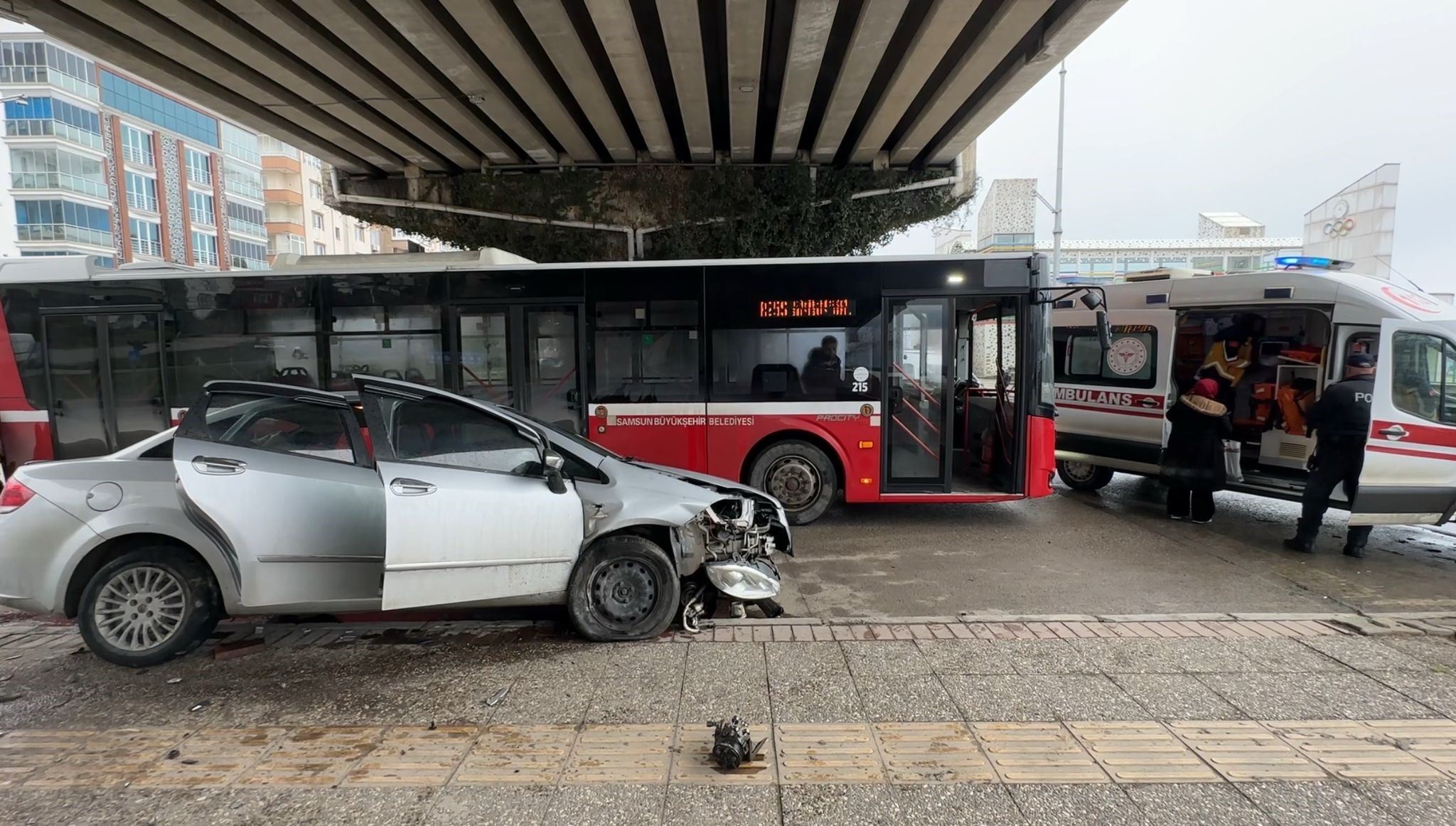 Canik'de Korkunç Trafik Kazası