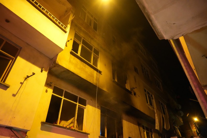 İlkadım Hastane Mahallesi Yangın Paniği 