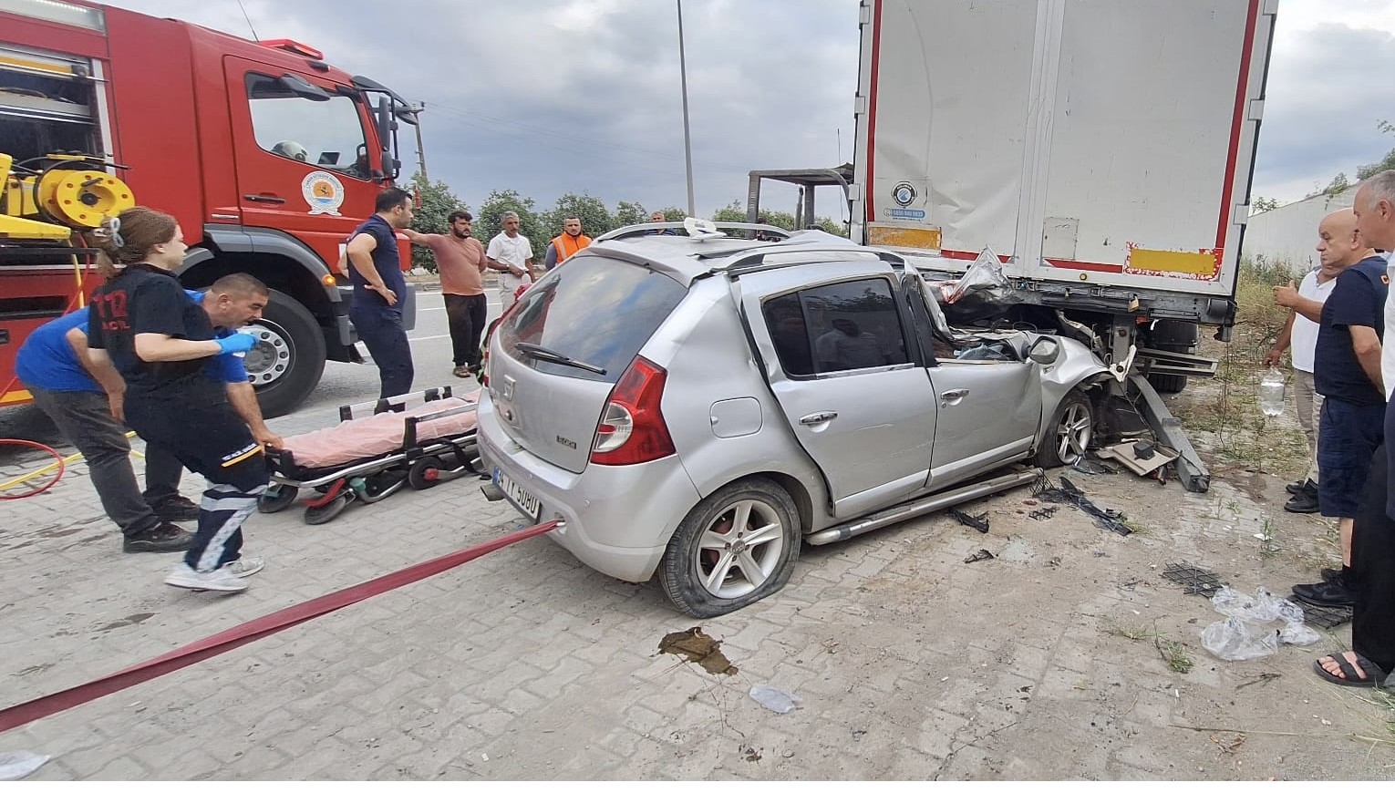 Terme'de Korkunç Trafik Kazası