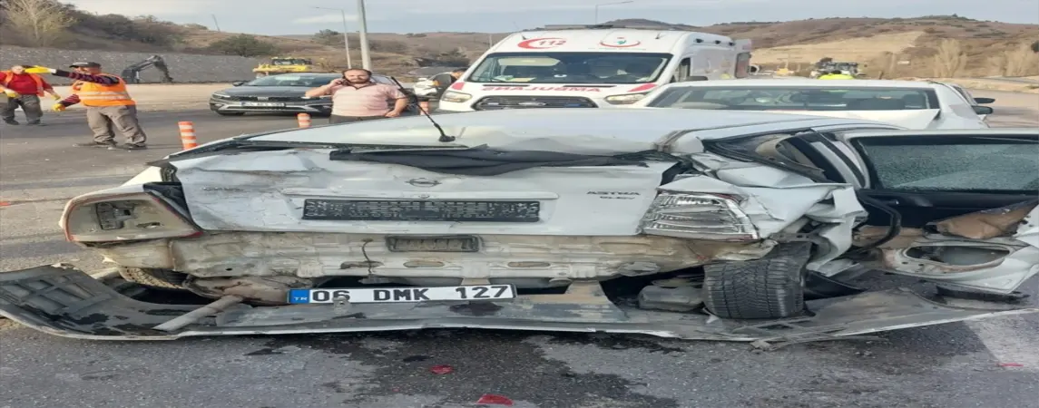 Amasya da Zincirleme Trafik Kazası 