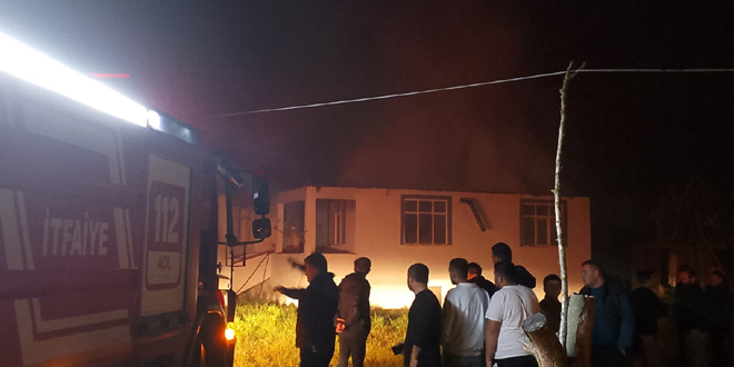 Samsun’da Korkutan Yangın: Ev Kullanılamaz Hale Geldi