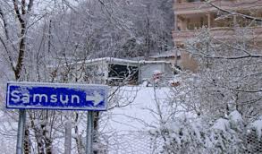 Samsun'da Eğitime Yarım Günlük Kar Engeli