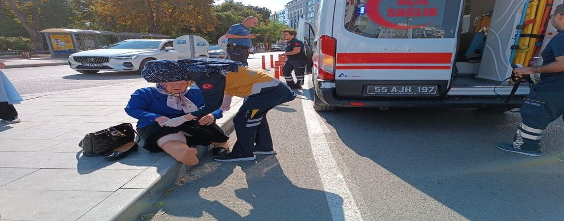 Yaya Geçidin de Trafik Kazası 