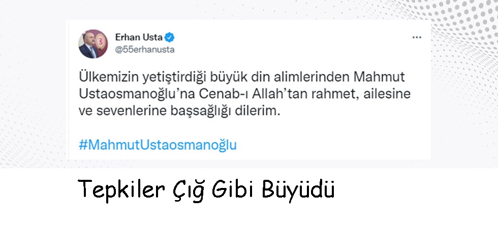 Erhan Usta'ya Tepki Yağdı