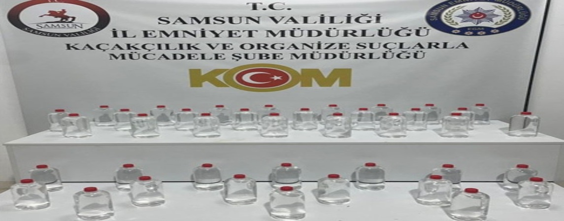 Kaçakçılık ve Organize Suçlarla Mücadele Ekipleri 40 Litre Etil Alkol Ele Geçirdi 