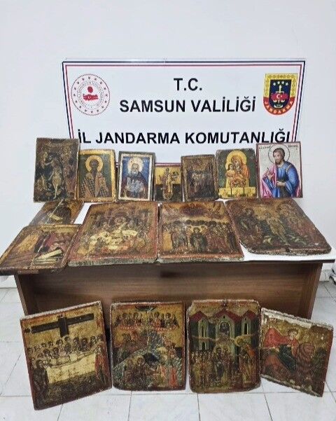 Samsun’da Tarihi Eser Operasyonu: 18. Yüzyıla Ait 26 Tablo Ele Geçirildi