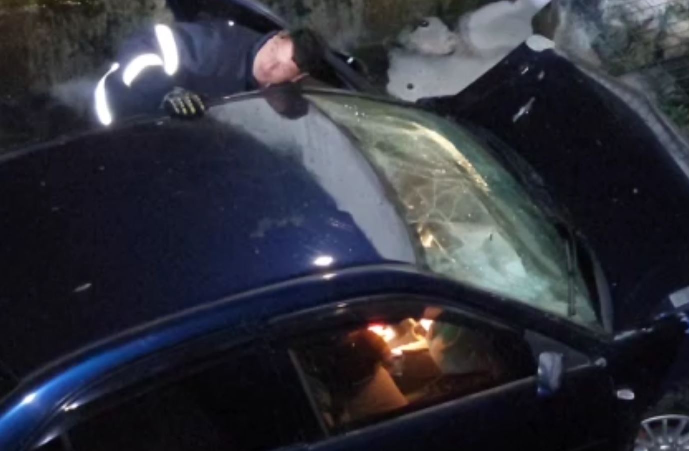 Samsun'da Otomobil Denize Uçtu