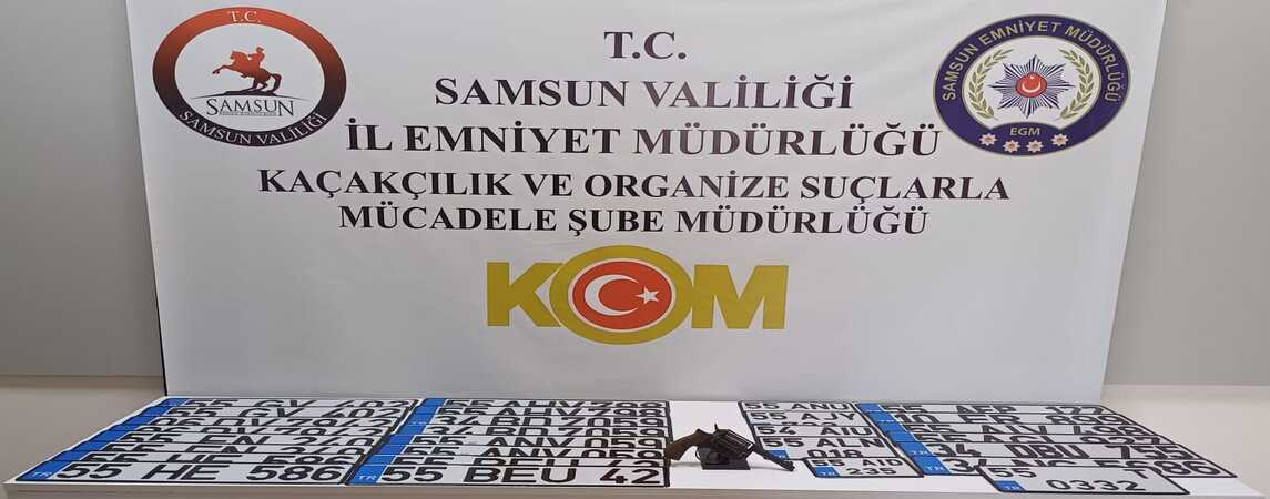 Çarşamba da Sahte Plaka Operasyonu 