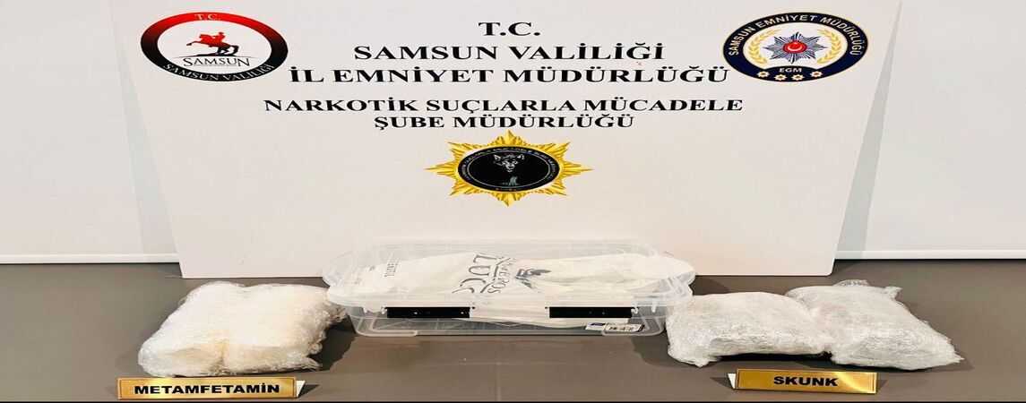 Samsun da Yolcu Otobüsü'nde Uyuşturucu Ele Geçirildi 