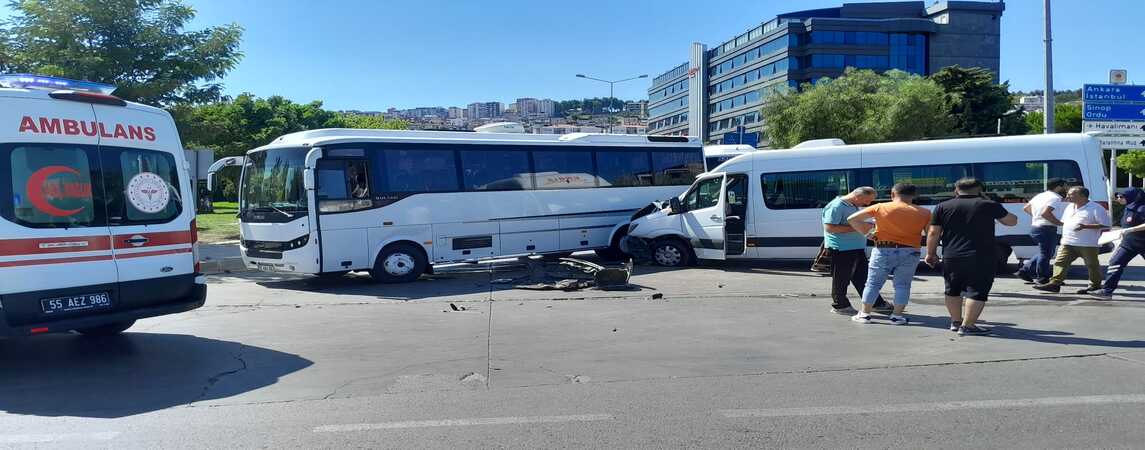İlkadım da Zincirleme Trafik Kazası 