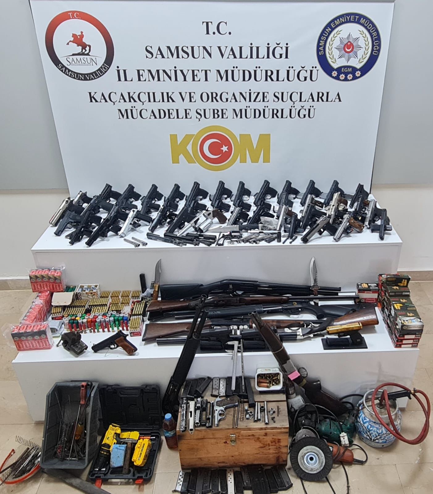 Samsun'da Silah Kaçakçılığına Büyük Darbe