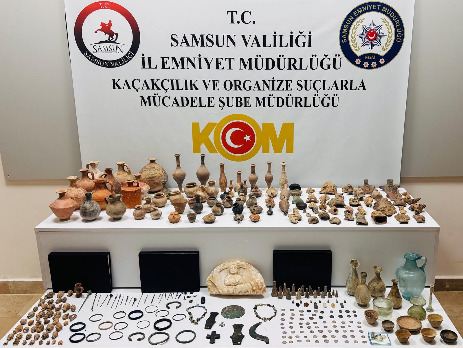 Samsun'da Tarihi Eser Kaçakçılığına Baskın 