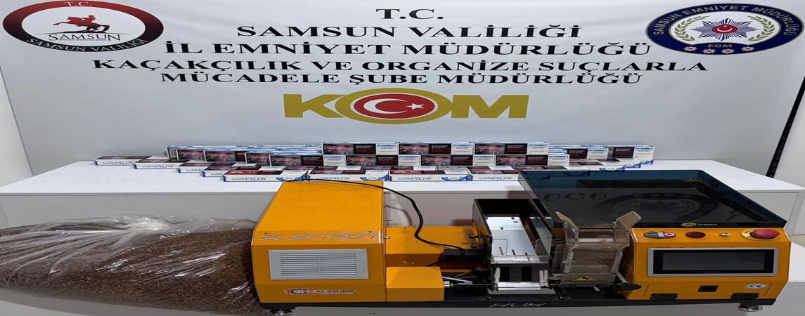 Atakum'da Kaçak Tütün Operasyonu 