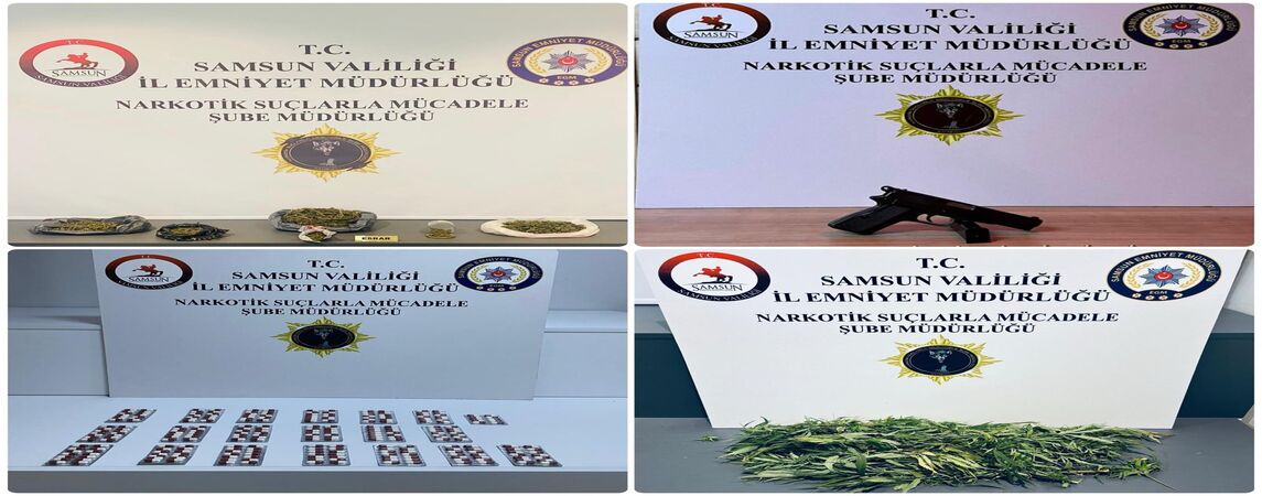Samsun'un Üç İlçesinde Narkotik Operasyonu 